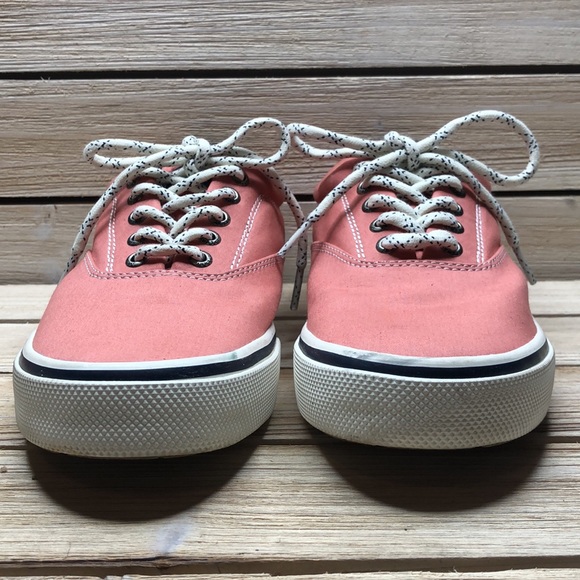 Men’s 9 SPERRY HALYARD CVO Nautical Washed Red Deck Sneakers STS19131 - Picture 7 of 10